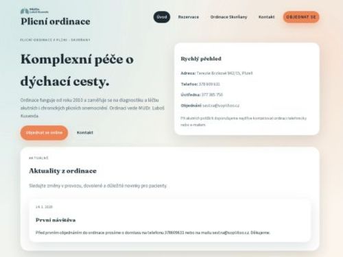 Plicní ordinace SOPLITOO, s.r.o. - MUDr. Milan Štěpáník, MUDr. Luboš Kusenda