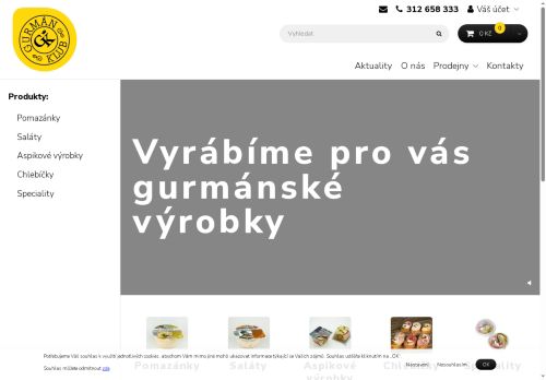 GURMÁN KLUB, s.r.o. nabízí práci na pozici Pracovník/ce ve výrobě potravin v obci Kamenné Žehrovice