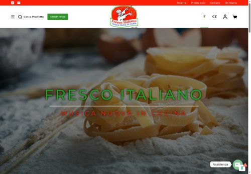 Webové stránky FRESCO italiano s.r.o., Holasice