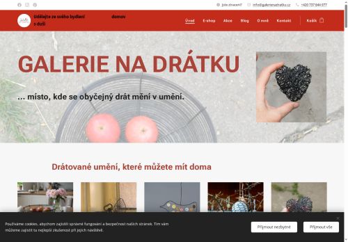 Zobrazit webové stránky Jana Gilchrist - Galerie na drátku