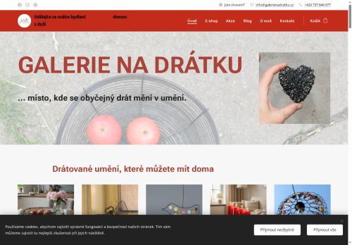 Zobrazit webové stránky Jana Gilchrist - Galerie na drátku