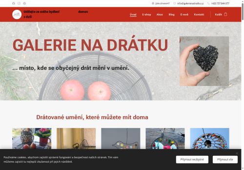 Zobrazit webové stránky Jana Gilchrist - Galerie na drátku