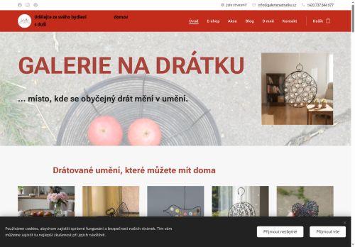 Zobrazit webové stránky Jana Gilchrist - Galerie na drátku