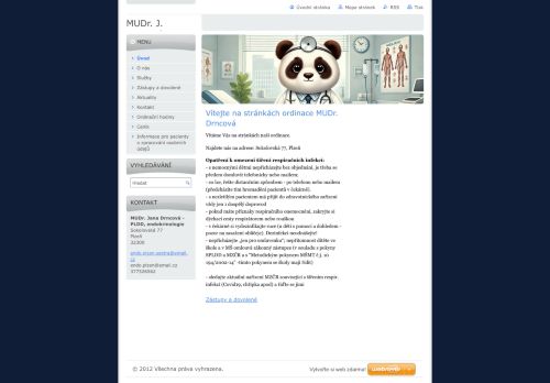 Zobrazit webové stránky Praktický lékař pro děti a dorost a endokrinologická ambulance - MUDr. Jana Drncová