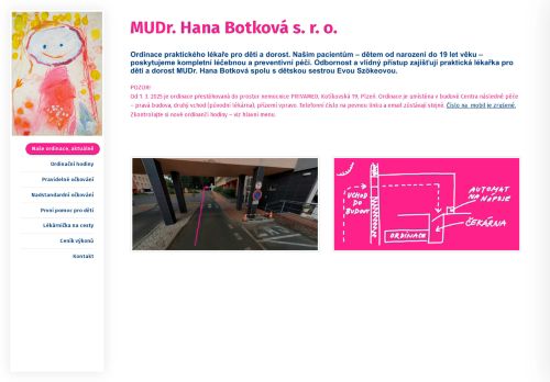 Zobrazit webové stránky Praktický lékař pro děti a dorost - MUDr. Hana Botková