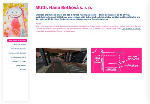 Zobrazit webové stránky Praktický lékař pro děti a dorost - MUDr. Hana Botková