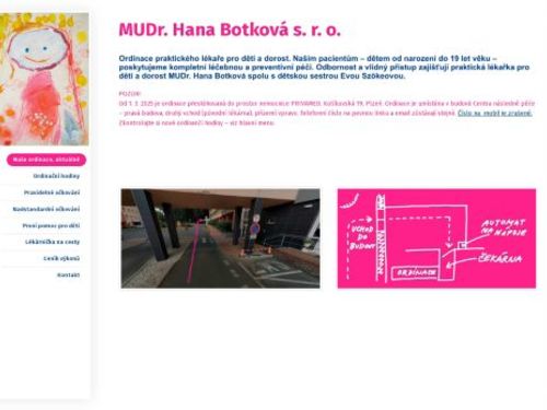 Praktický lékař pro děti a dorost - MUDr. Hana Botková