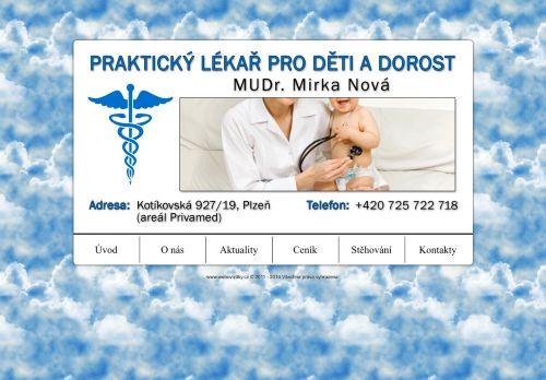 Zobrazit webové stránky Praktický lékař pro děti a dorost - MUDr. Mirka Nová