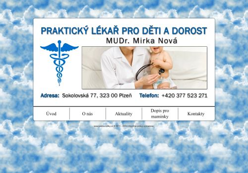 Zobrazit webové stránky Praktický lékař pro děti a dorost - MUDr. Mirka Nová