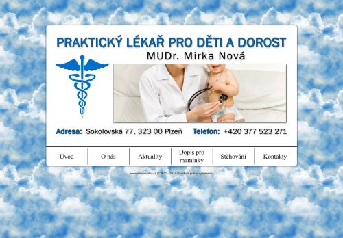 Zobrazit webové stránky Praktický lékař pro děti a dorost - MUDr. Mirka Nová