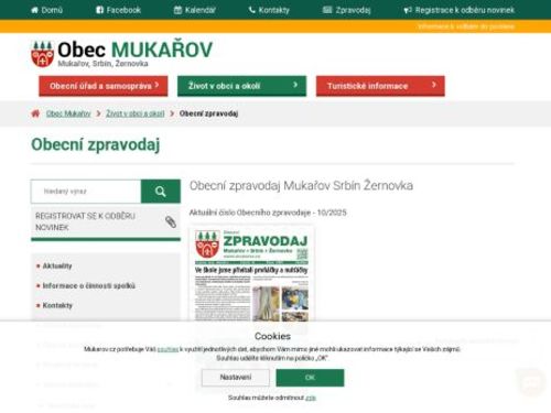 Obecní zpravodaj Mukařov, Srbín, Žernovka