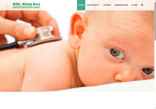 Zobrazit webové stránky Praktický lékař pro děti a dorost - MUDr. Milada Nová