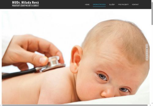Zobrazit webové stránky Praktický lékař pro děti a dorost - MUDr. Milada Nová