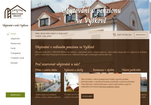 Zobrazit webové stránky Chalupa U Městské brány