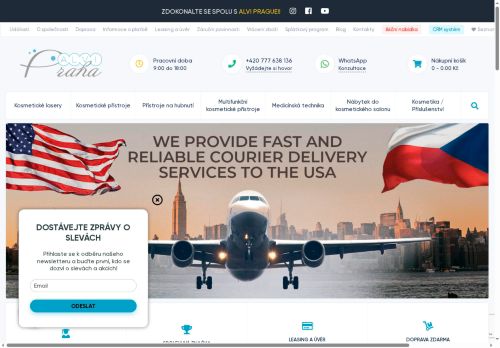 Webové stránky ALVI Praha s.r.o., Praha