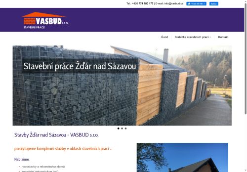 VASBUD s.r.o. nabízí práci na pozici Dělníci v oblasti výstavby budov (m/ž) v obci Žďár nad Sázavou