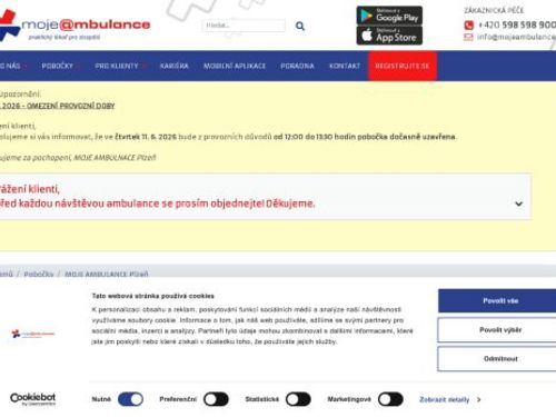 Praktický lékař pro dospělé MOJE AMBULANCE