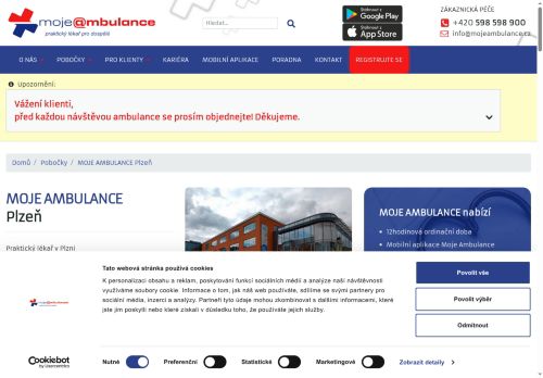 Zobrazit webové stránky Praktický lékař pro dospělé MOJE AMBULANCE