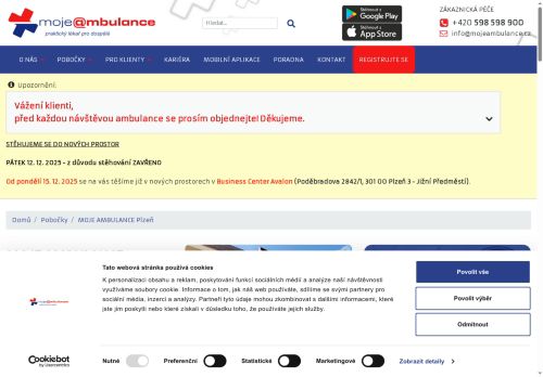 Zobrazit webové stránky Praktický lékař pro dospělé MOJE AMBULANCE