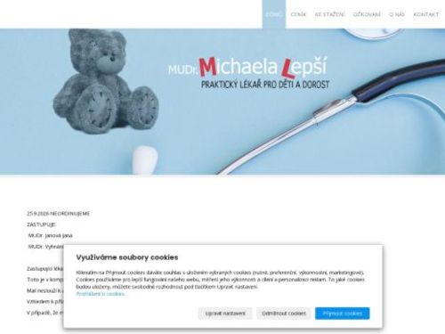 Praktický lékař pro děti a dorost - MUDr. Michaela Lepší
