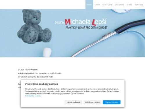Praktický lékař pro děti a dorost - MUDr. Michaela Lepší