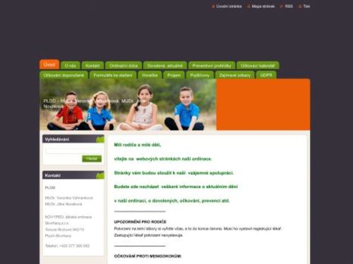 Praktický lékař pro děti a dorost NOVYPED - MUDr. Veronika Vyhnánková, MUDr. Jitka Nováková