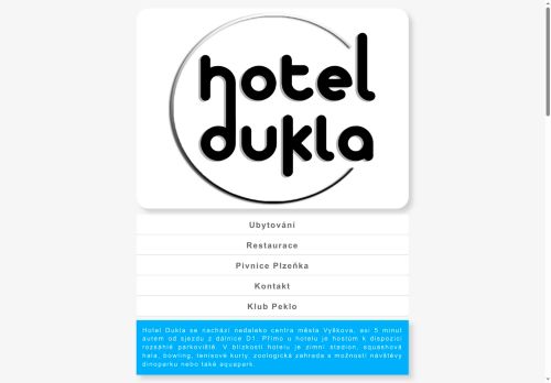 Zobrazit webové stránky Hotel Dukla