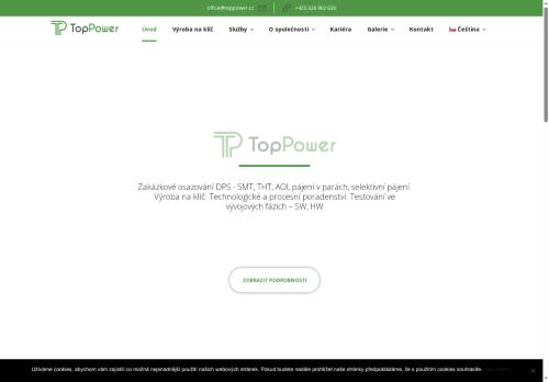 Top Power s.r.o. nabízí práci na pozici Operátor/ka v elektrotechnice v obci Votice
