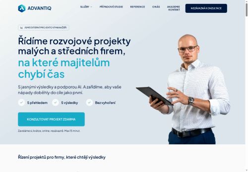 Advantiq Projects s.r.o. nabízí práci na pozici Projektový/á manažer/ka v obci Plzeň