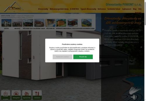 Webové stránky PV MONT s.r.o., Prostějov