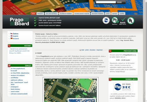 PragoBoard s.r.o. nabízí práci na pozici Operátor výroby DPS v obci Praha