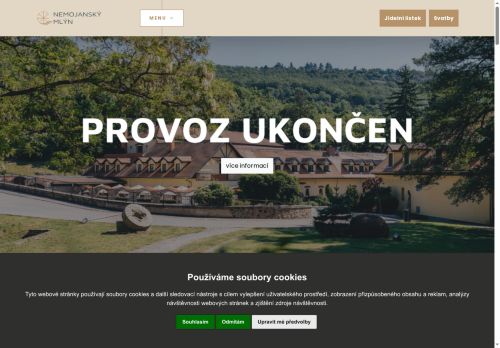 Zobrazit webové stránky Hotel Nemojanský mlýn