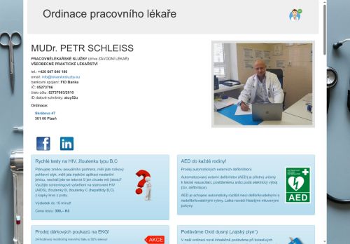 Zobrazit webové stránky Ordinace pracovního lékaře - MUDr. Petr Schleiss