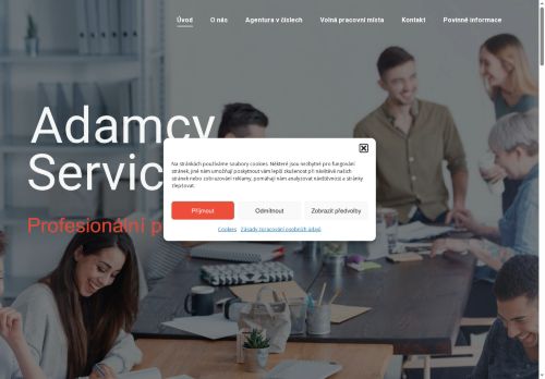 Webové stránky Adamcy Service s.r.o., Mokrá-Horákov