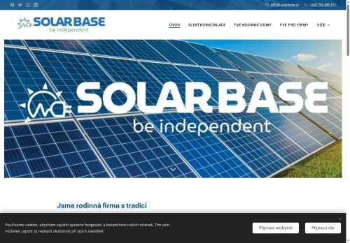 SolarBase s.r.o. nabízí práci na pozici Elektrotechnici a technici energetici v obci Praha