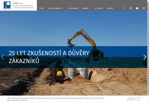 ZEPRIS s.r.o. nabízí práci na pozici Dělníci v oblasti výstavby inženýrských děl v obci Praha