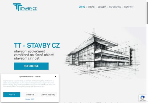 Webové stránky TT - STAVBY CZ s.r.o., Litomyšl