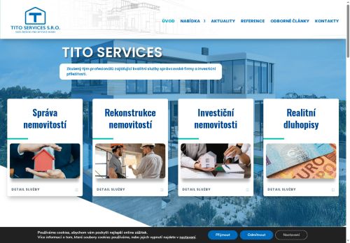 Webové stránky Tito Services s.r.o., Nosislav
