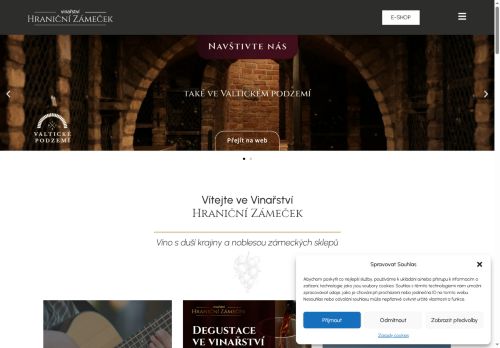 Vinařství HRANIČNÍ ZÁMEČEK s.r.o. nabízí práci na pozici Prodavač/ka ve vinařství v obci Vyškov