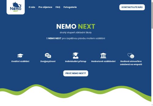 Základní škola NEMO NEXT s.r.o. nabízí práci na pozici Učitel/ka anglického jazyka - konverzace v obci Říčany