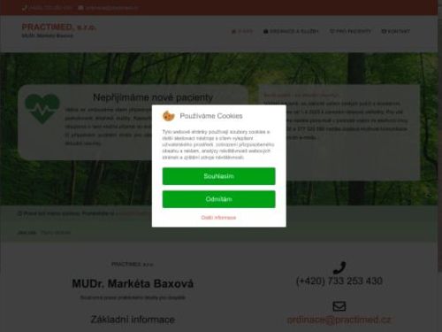 Praktický lékař pro dospělé - MUDr. Markéta Baxová