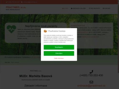 Praktický lékař pro dospělé - MUDr. Markéta Baxová