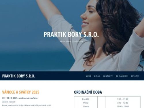 Praktický lékař pro dospělé Praktik Bory s.r.o. - MUDr. Hana Potužníková