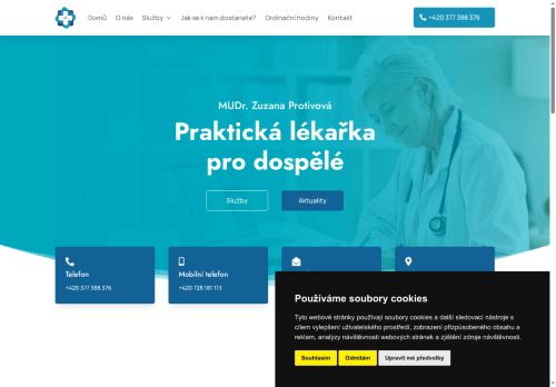 Zobrazit webové stránky Praktický lékař pro dospělé - MUDr. Zuzana Protivová