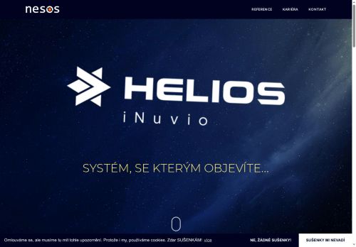 Webové stránky NESOS a.s., Plzeň
