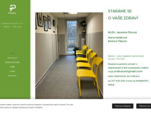 Praktický lékař pro dospělé PCare s.r.o - MUDr. Jaromíra Plicová