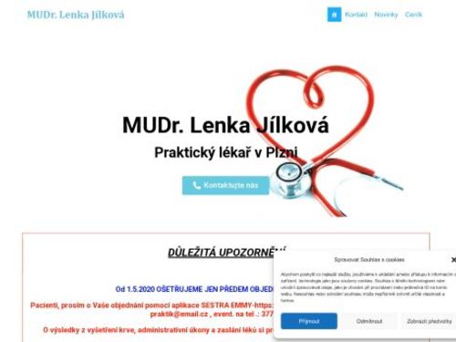 Praktický lékař pro dospělé - MUDr. Lenka Jílková