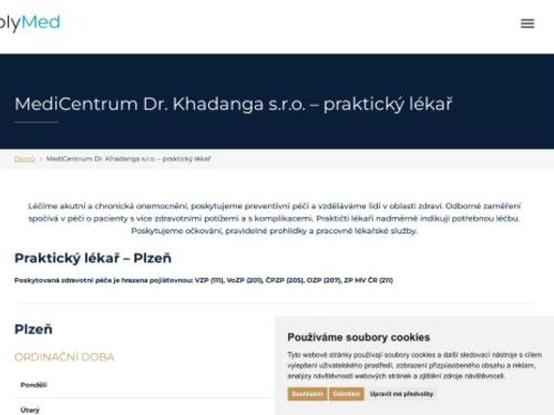 Praktický lékař pro dospělé MediCentrum - MUDr. Ismail Khadang