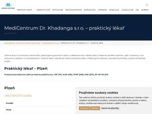 Praktický lékař pro dospělé MediCentrum - MUDr. Ismail Khadang