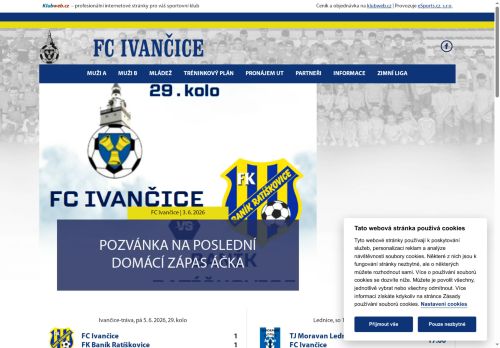 Zobrazit webové stránky FC Ivančice